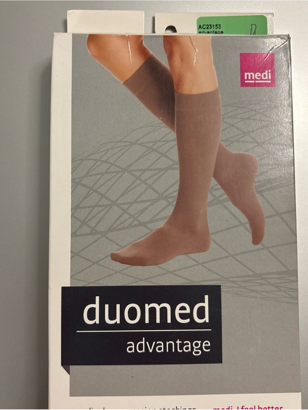 duomed Advantage 20-30mmHg Compression Knee High - Black open toe petite new